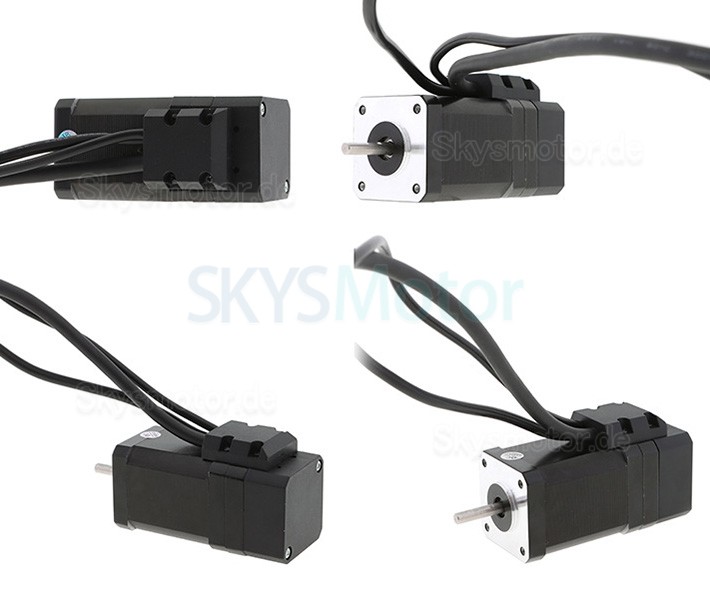 Oukeda Nema 17 Closed Loop Schrittmotor OSP001492 mit optischem Encoder 3 Phasen 20Ncm 4V 64W 3000U/min 42x42 mm